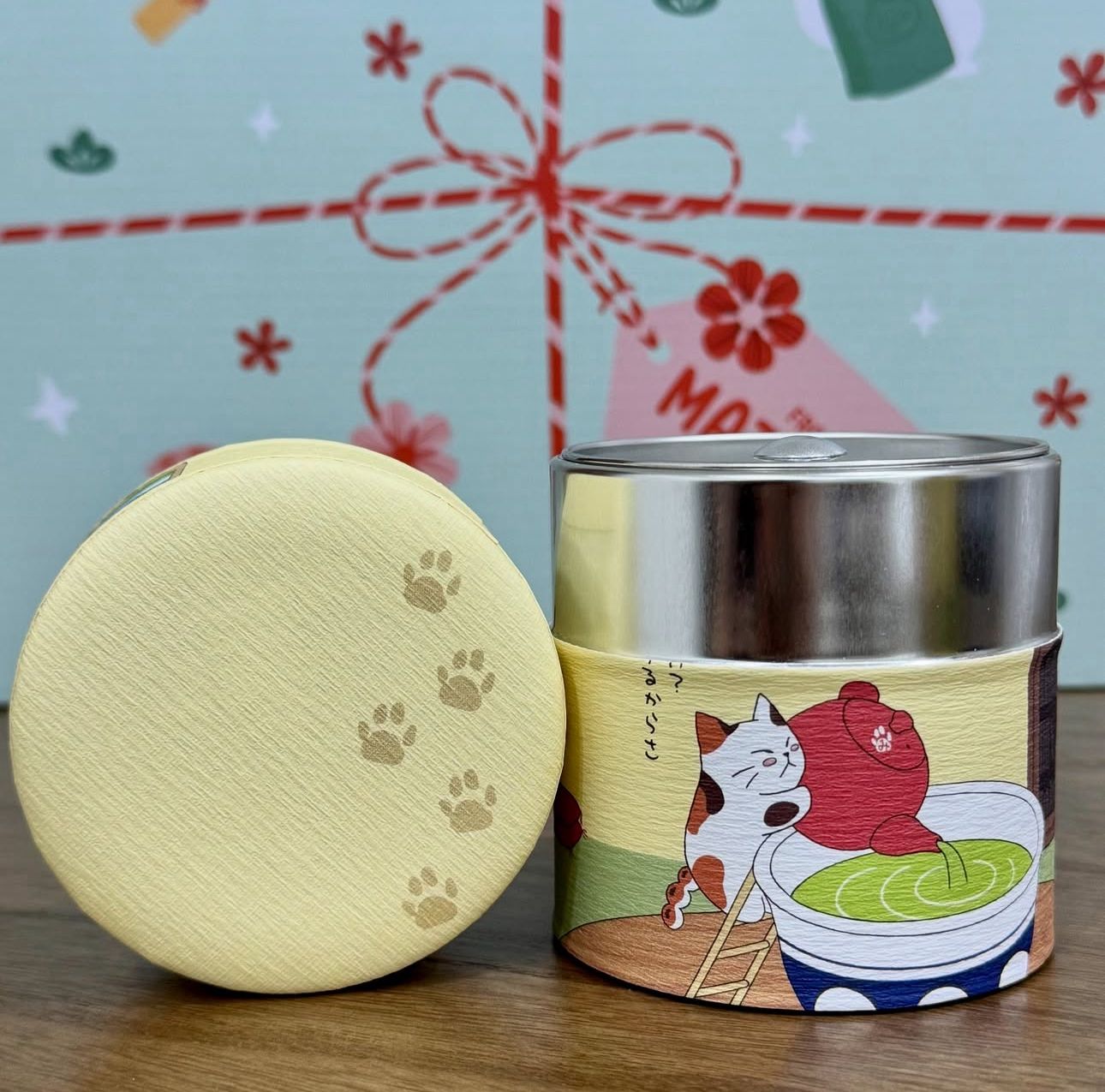 Matcha Cat Canister